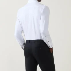 Oxford Trim Single-Cuff Formal Shirt