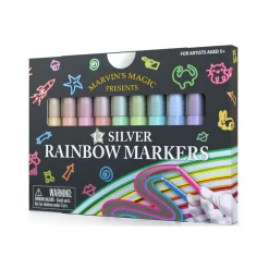 Sale MARVIN'S MAGIC 12-Pack Silver Rainbow Markers