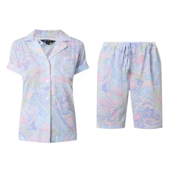 New LAUREN Paisley Print Shorts Pyjama Set