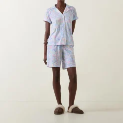 New LAUREN Paisley Print Shorts Pyjama Set