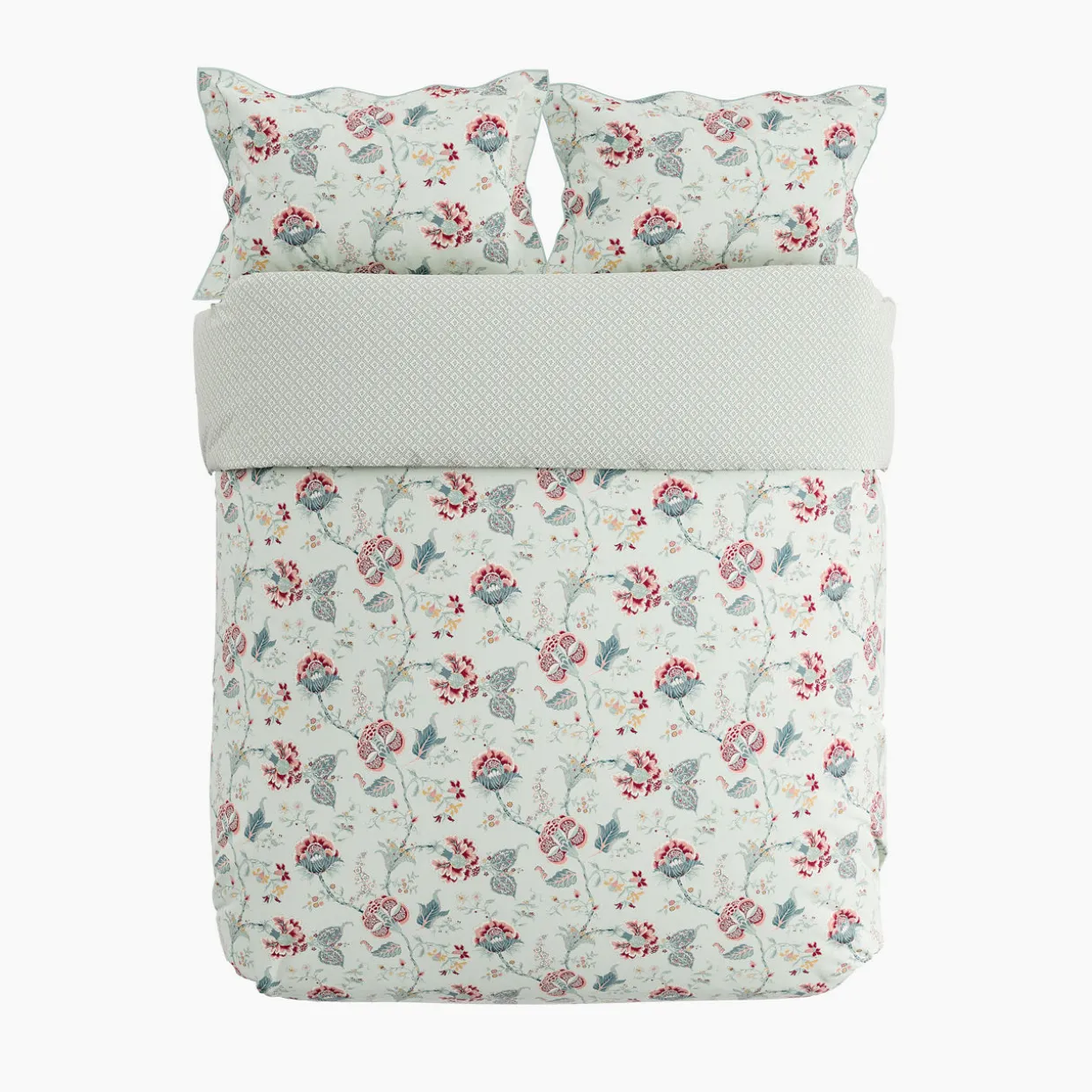 Palampore Trail Duvet Set Duck Egg