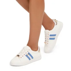 Palermo Striped Lace-Up Trainers