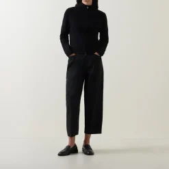 Panel Stretch Zip-Up Sweater