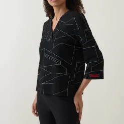 Panelled Long-Sleeved Top