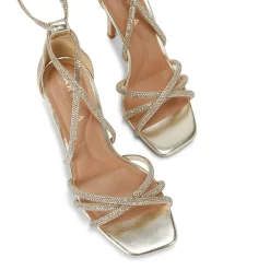 Outlet CARVELA Paparazzi Metallic Heeled Sandals
