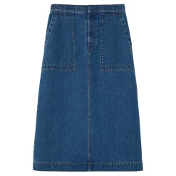 Outlet JIGSAW Patch Pocket Denim Skirt