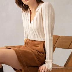 Patch Pocket Suede Skirt