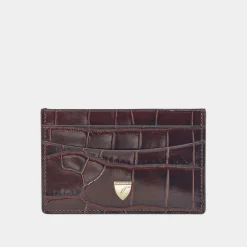 Online ASPINAL OF LONDON Patent-Croc Leather Cardholder