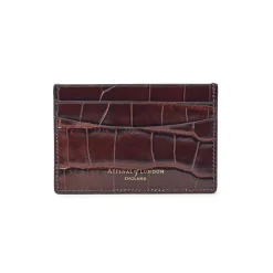 Online ASPINAL OF LONDON Patent-Croc Leather Cardholder
