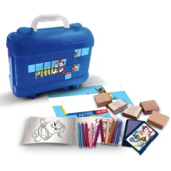 Paw Patrol 53-Piece Stamp & Colouring Travel Set