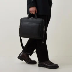 Pebbled Leather Briefcase