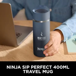 New NINJA Perfect Sip Travel Mug 300ml Blue