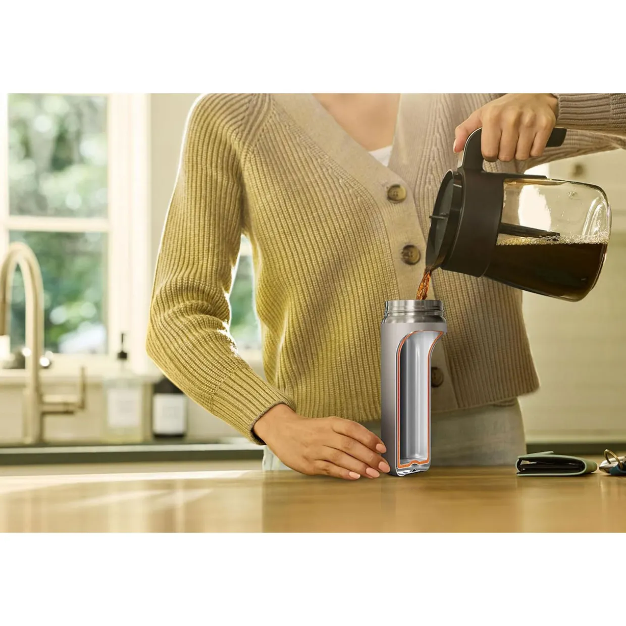 Perfect Sip Travel Mug 400ml Stone