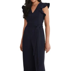 Fashion PHASE EIGHT Petite Kallie V Neck Frill Jumpsuit