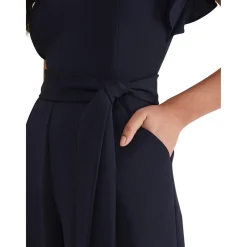 Fashion PHASE EIGHT Petite Kallie V Neck Frill Jumpsuit