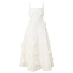 Discount SISTER JANE Petunia Flower Appliqué Flared Dress