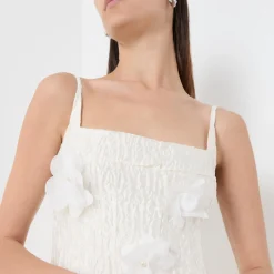 Discount SISTER JANE Petunia Flower Appliqué Flared Dress