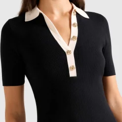 Phoebe Contrast Trim Mini Dress