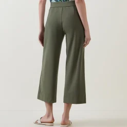 Piana Cropped Wide Leg Trousers