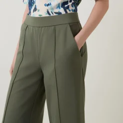 Piana Cropped Wide Leg Trousers
