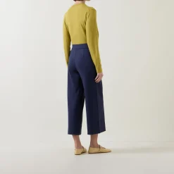 Piana Cropped Wide Leg Trousers