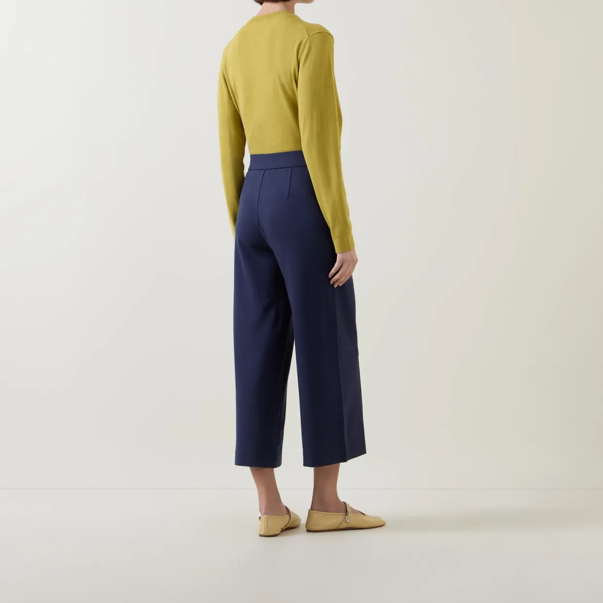 Piana Cropped Wide Leg Trousers