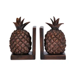 New MINDY BROWNES Pineapple Bookends, Set of Two