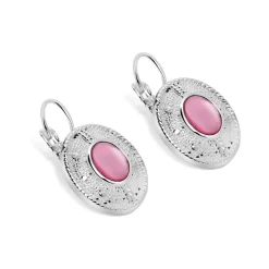 Pink Stone Earrings