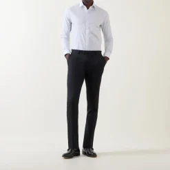 New CALVIN KLEIN Pinstripe CK Logo Formal Shirt