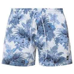 Piranha Print Drawstring Swim Shorts