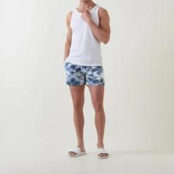 Piranha Print Drawstring Swim Shorts