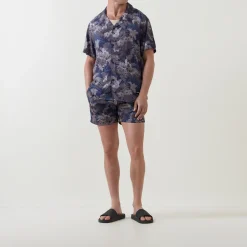 New BOSS Piranha Print Drawstring Swim Shorts