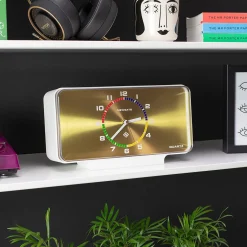 New NEWGATE Planet Mantel Clock White