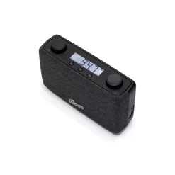 Play FM Portable Black Radio USB C