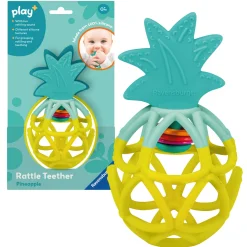 Play+ Infant & Toddler Rattle Teether: Pineapple