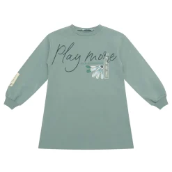 Play More Fleece Sweatshirt Dress