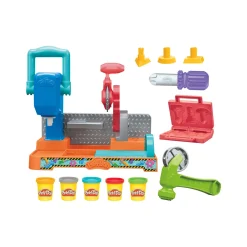 Hot PLAY-DOH Stamp & Saw Tool Bench Playset