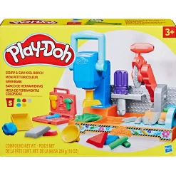 Hot PLAY-DOH Stamp & Saw Tool Bench Playset