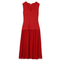 Outlet JIGSAW Pleated Hybrid Dress