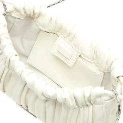 Plisse Drawstring Crossbody Bag