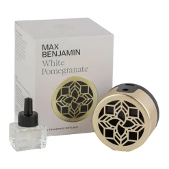 New MAX BENJAMIN Plug In Wall Diffuser and Refill Set White Pomegranate