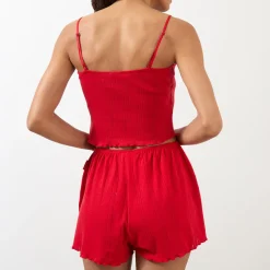 New ADANOLA Pointelle Cropped Top