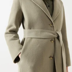 Discount MARELLA Polka Single-Breasted Belted Coat