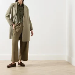 Discount MARELLA Polka Single-Breasted Belted Coat