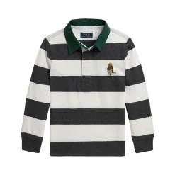 New POLO RALPH LAUREN Polo Bear Stripe Rugby Shirt 3-7 Years