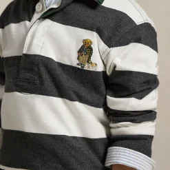 New POLO RALPH LAUREN Polo Bear Stripe Rugby Shirt 3-7 Years