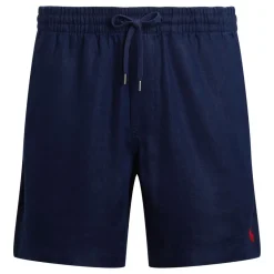 New POLO RALPH LAUREN Polo Player Logo Drawstring Linen Shorts
