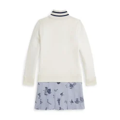 Discount POLO RALPH LAUREN Polo Player Logo Half-Zip Dress 6-12 Years