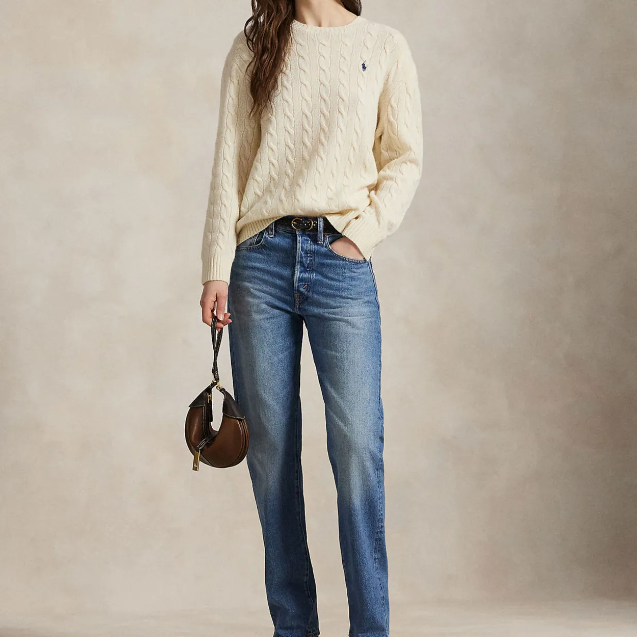 Polo Player Logo Oversized Sweater