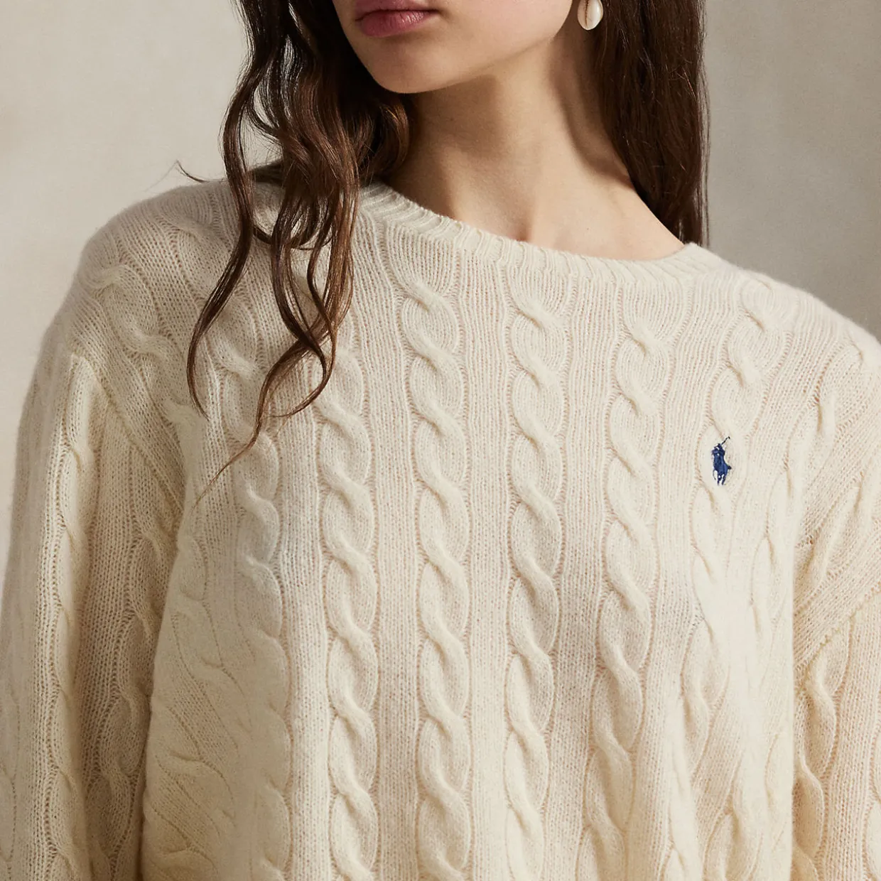 Polo Player Logo Oversized Sweater